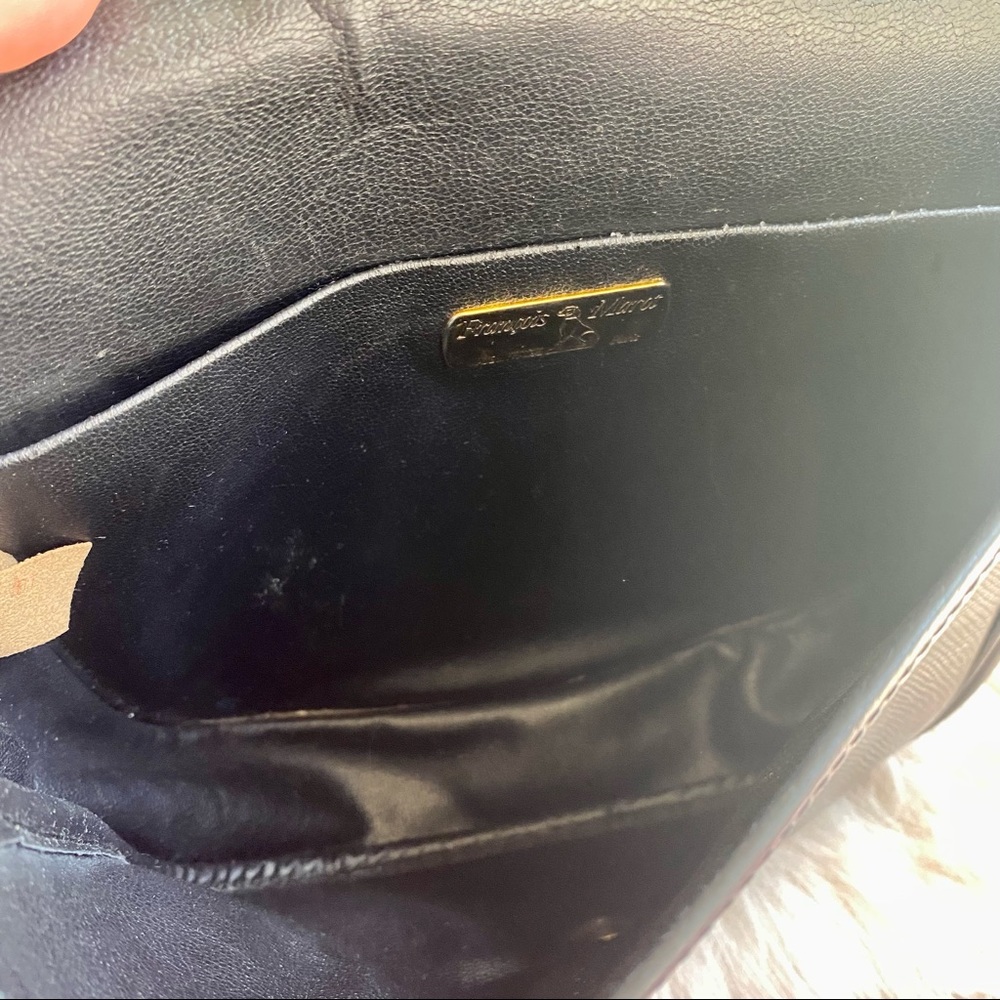 Vintage Francois Marot Black Epi Leather Crossbody - Picture 7 of 7